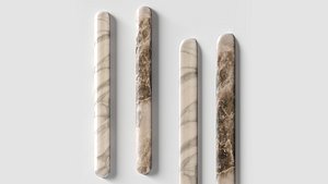 Alabaster Tubular Wall Light by CONTAIN