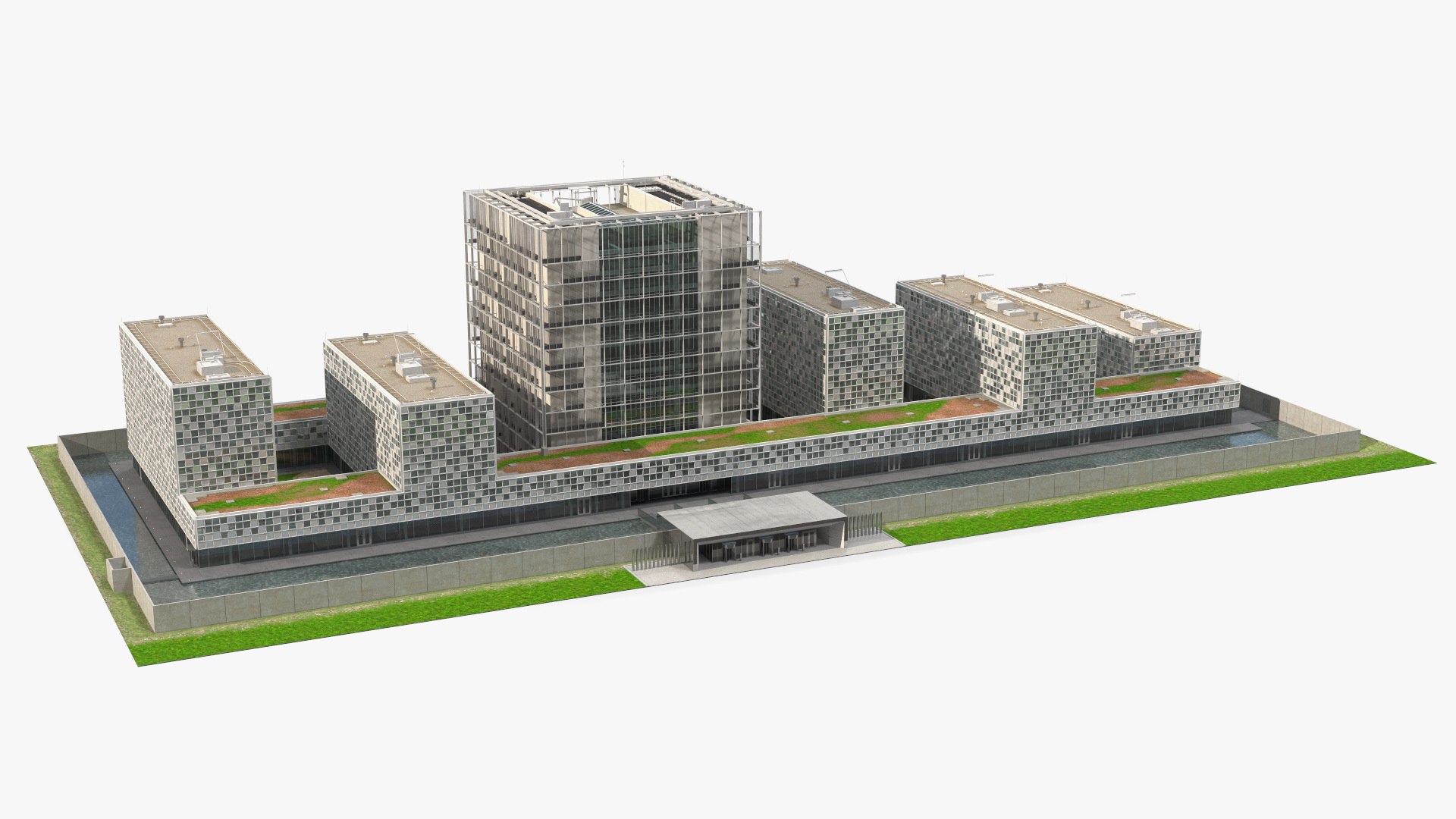 International Criminal Court Building 3D model preview