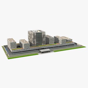 3D International Criminal Court Building model