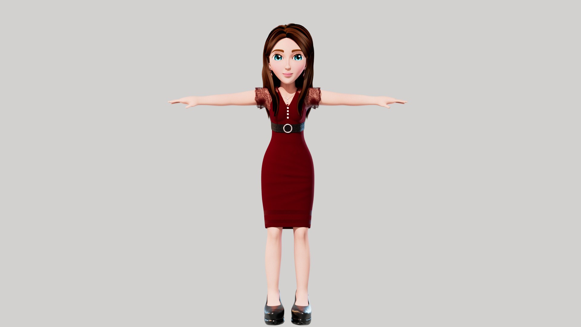 Cartoon Women Emma 3d Model Turbosquid 1974256