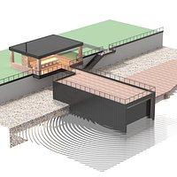 houseboat and gazebo