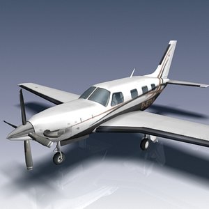 piper chieftain aircraft pa-31-350 3d model