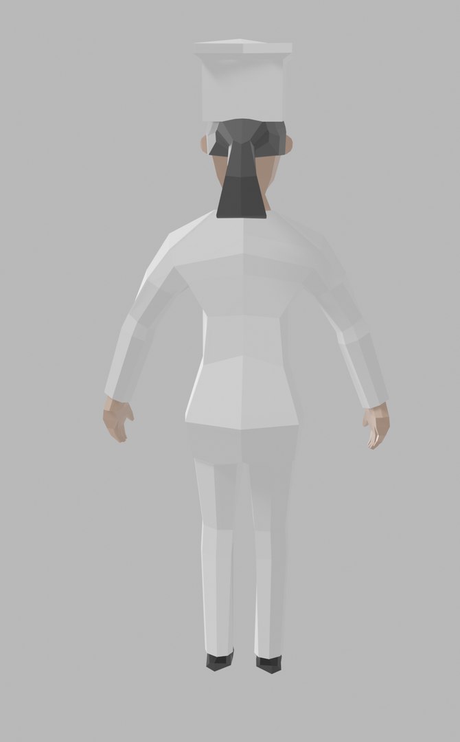 Chef Cook Woman Rigged Model - TurboSquid 1566876