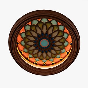 ceiling medallion decor architecture 3D model