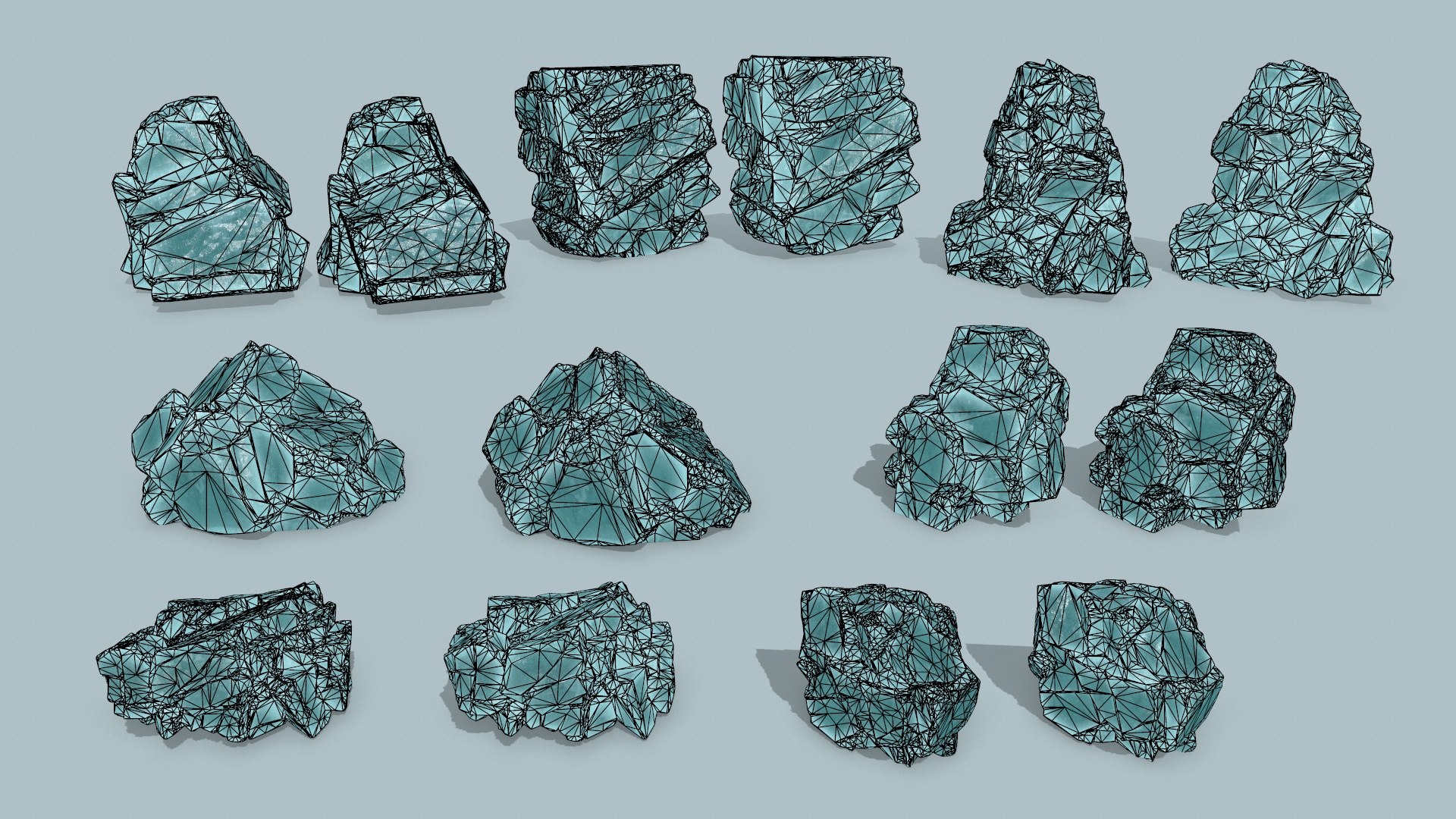 Ice Rocks 3D Model - TurboSquid 2190713