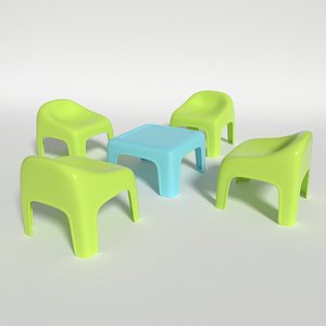 Plastic Chair and Table Monobloc for Kids