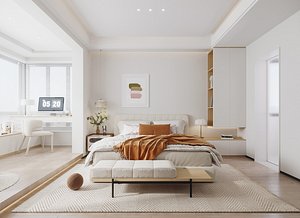 Modern bedroom 3D model
