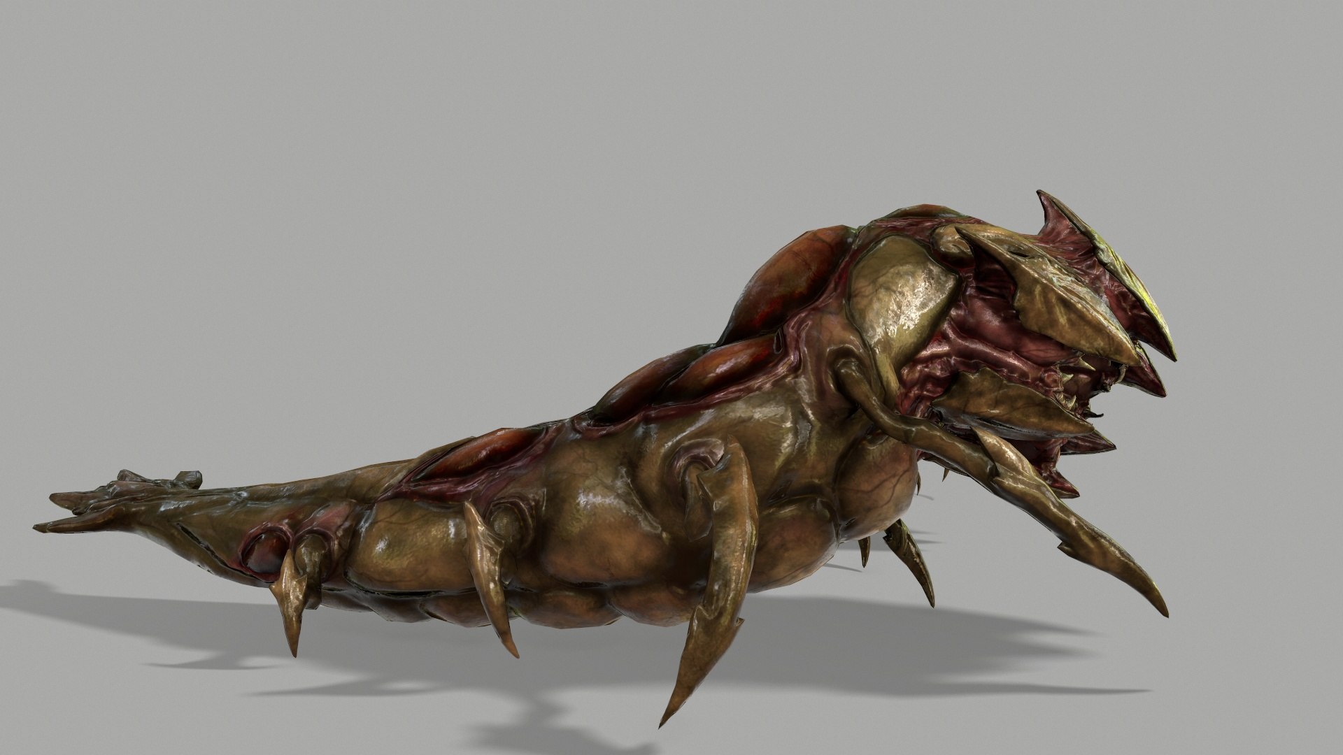 3D Worm Big Model - TurboSquid 1390842