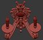 3D classic wall chandelier model