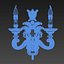 3D classic wall chandelier model