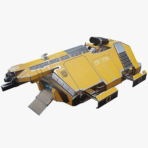 Sci-Fi Cargo Spaceship Simple