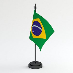 Table Flag Brazil 3D model
