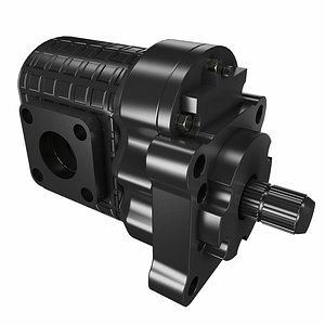 3D Gear pump model
