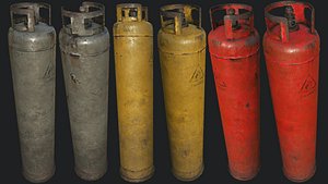 propane gas cylinder 2 3D