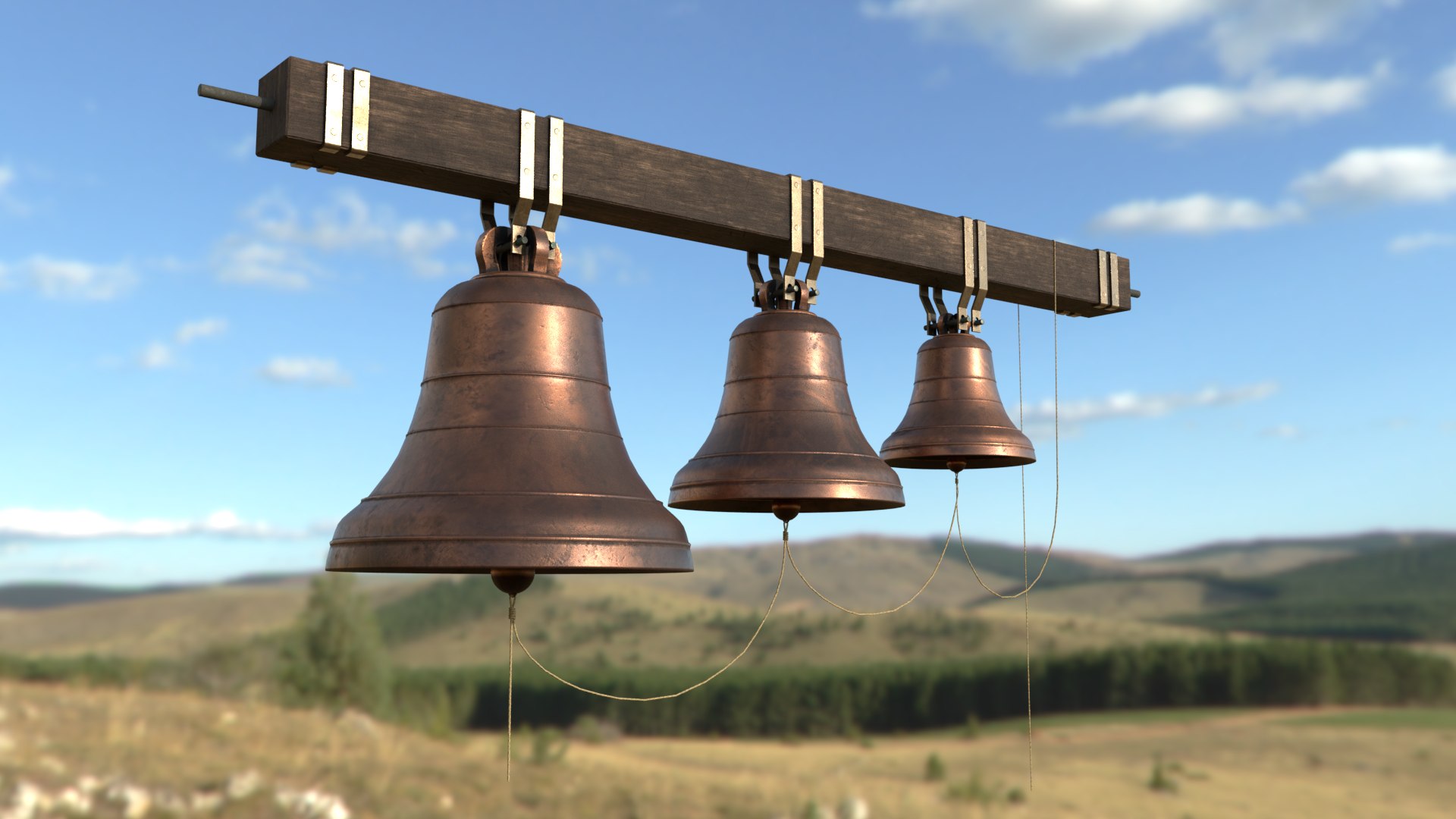 Church bells 3D model TurboSquid 1466472