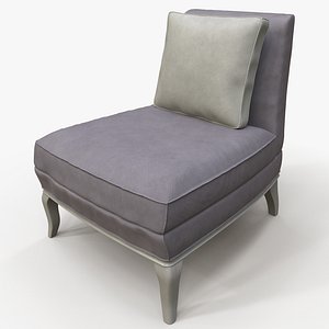 Beige Slipper Chair