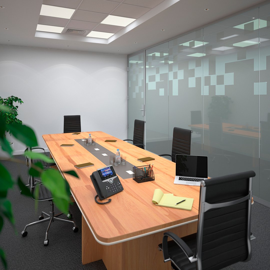 Meeting Room with Filling 3D model preview