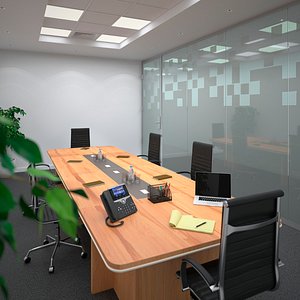 Meeting Room with Filling 3D