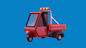 Ape Car - Cartoon Fully Rigged C4d