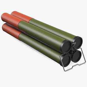incendiary rocket 66 mm 3D model