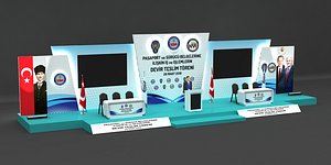 3D model stage decoration