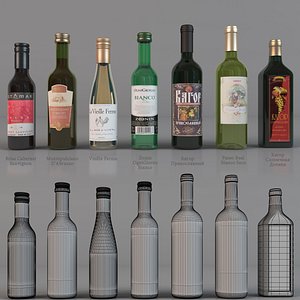 Bottle with wine