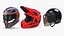 3D Motorcycle Helmets Collection