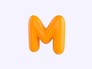 3D M Alphabet