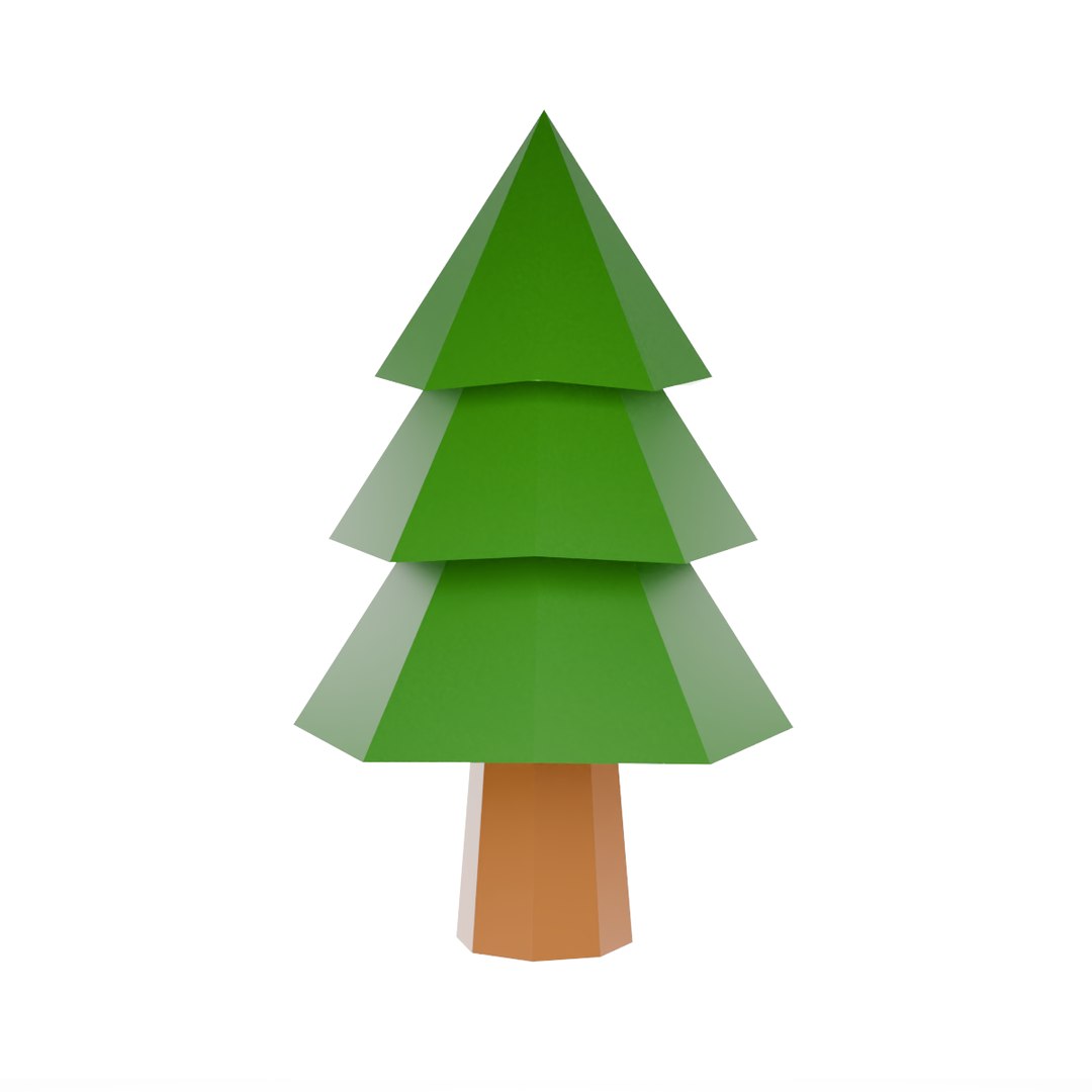 Low Poly Spruce Tree Stylized Game Ready 3D Model 3D Model - TurboSquid ...