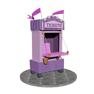 Stylized Kiosk 3D model