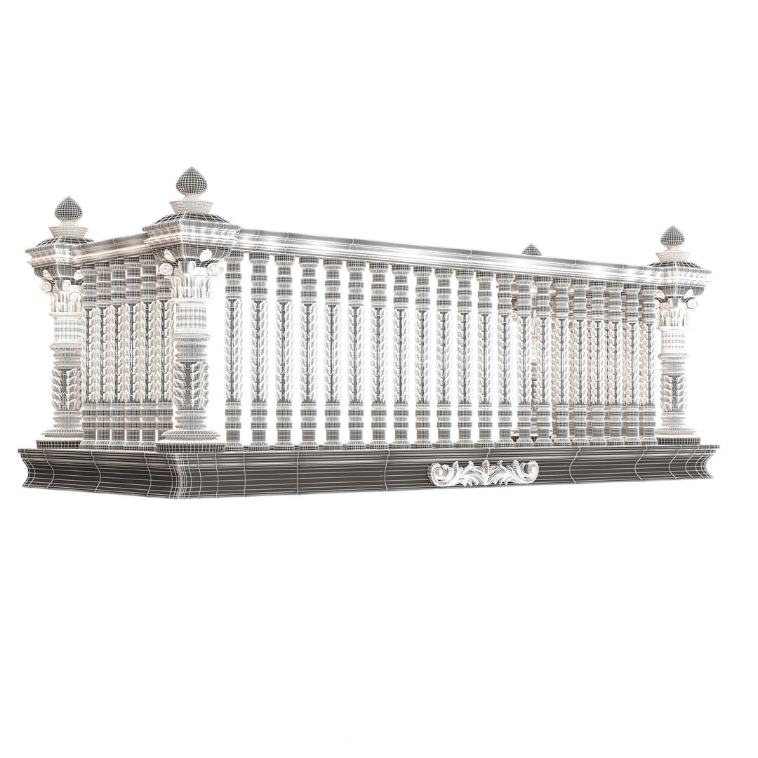 Classic Balcony 03 3D Model - TurboSquid 2324503