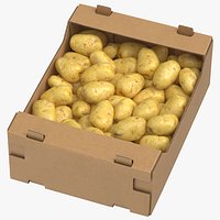 Cardboard Display Box 03 with Clean Potatoes Game Ready(1)