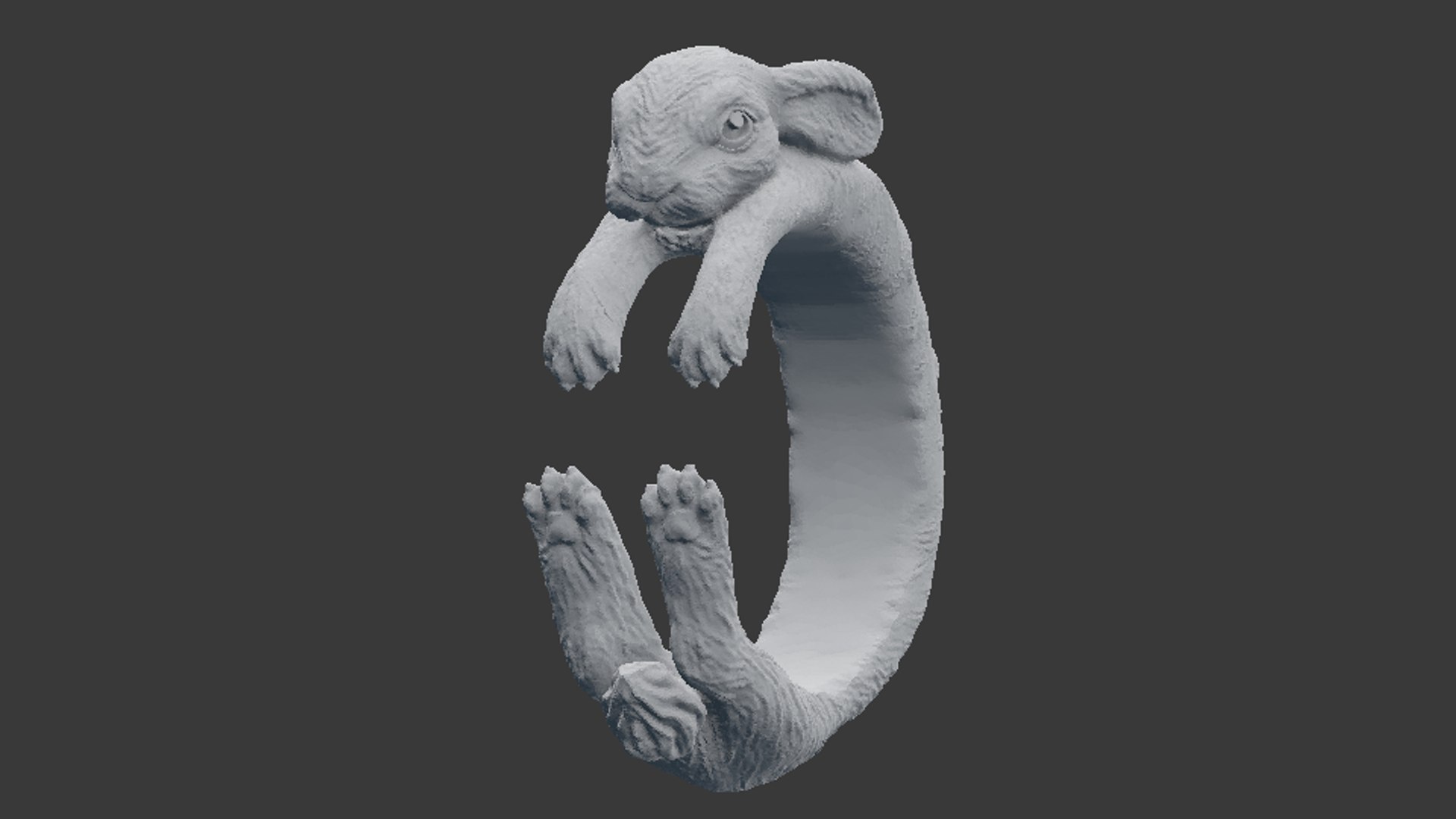 3D rabbit ring - TurboSquid 1232556