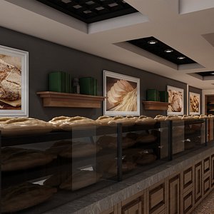 bagel bakery 3d model