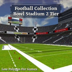Football Collection Bowl Stadium 2 Tier