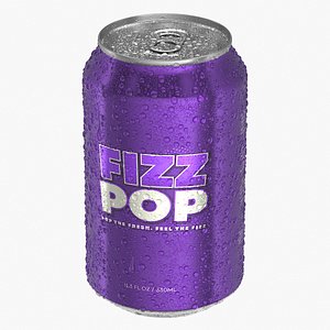 Standard Soda Can With Droplets 330ml V2