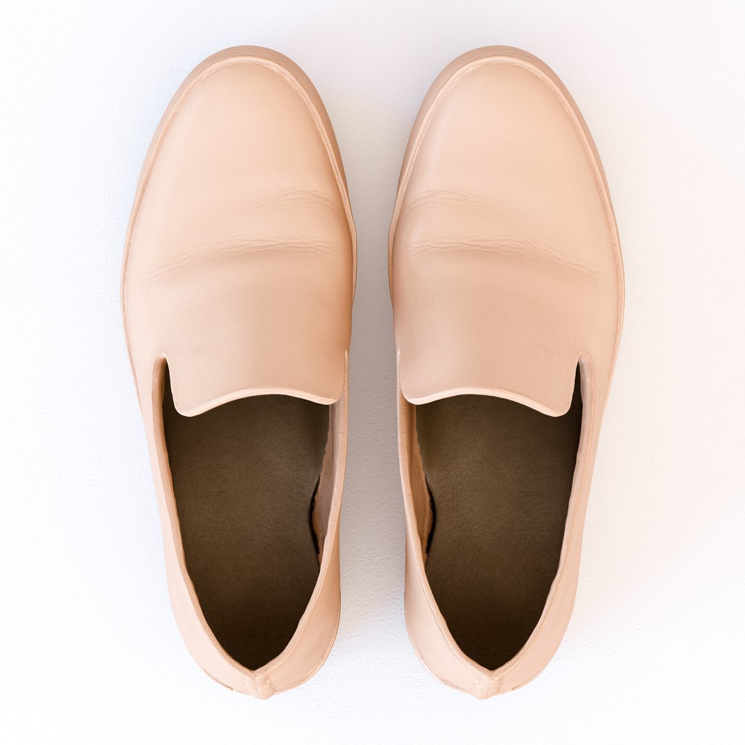 Leather Slip-on Shoes model - TurboSquid 2079867