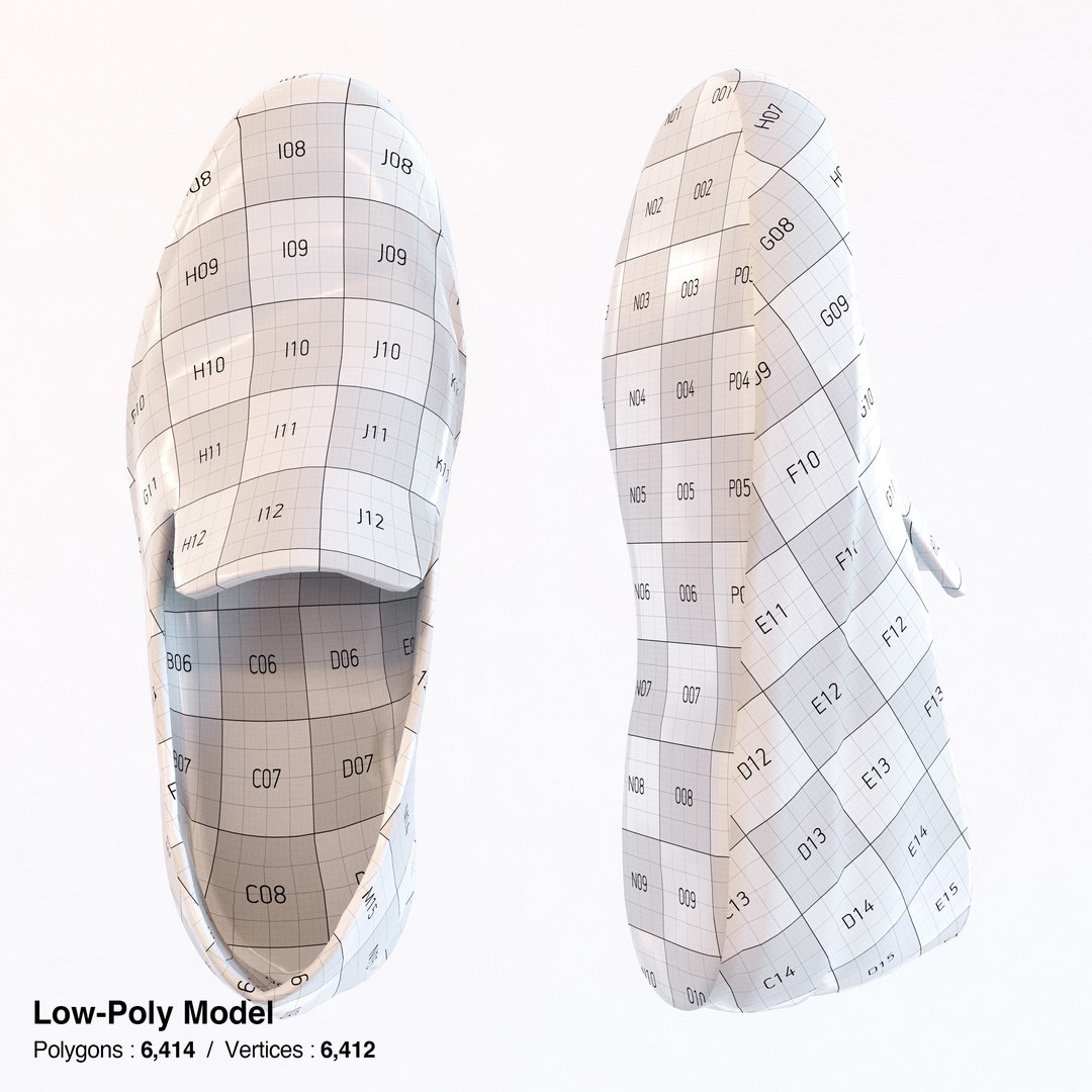 Leather Slip-on Shoes Model - TurboSquid 2079867