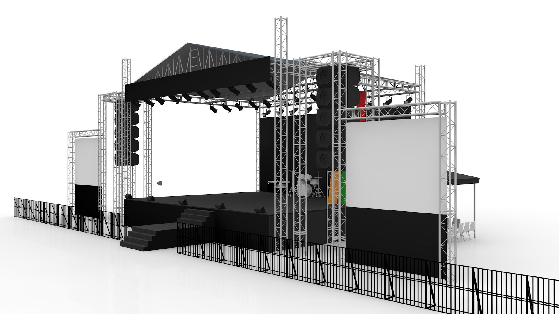 Stage Rigging 3D Model TurboSquid 1491406