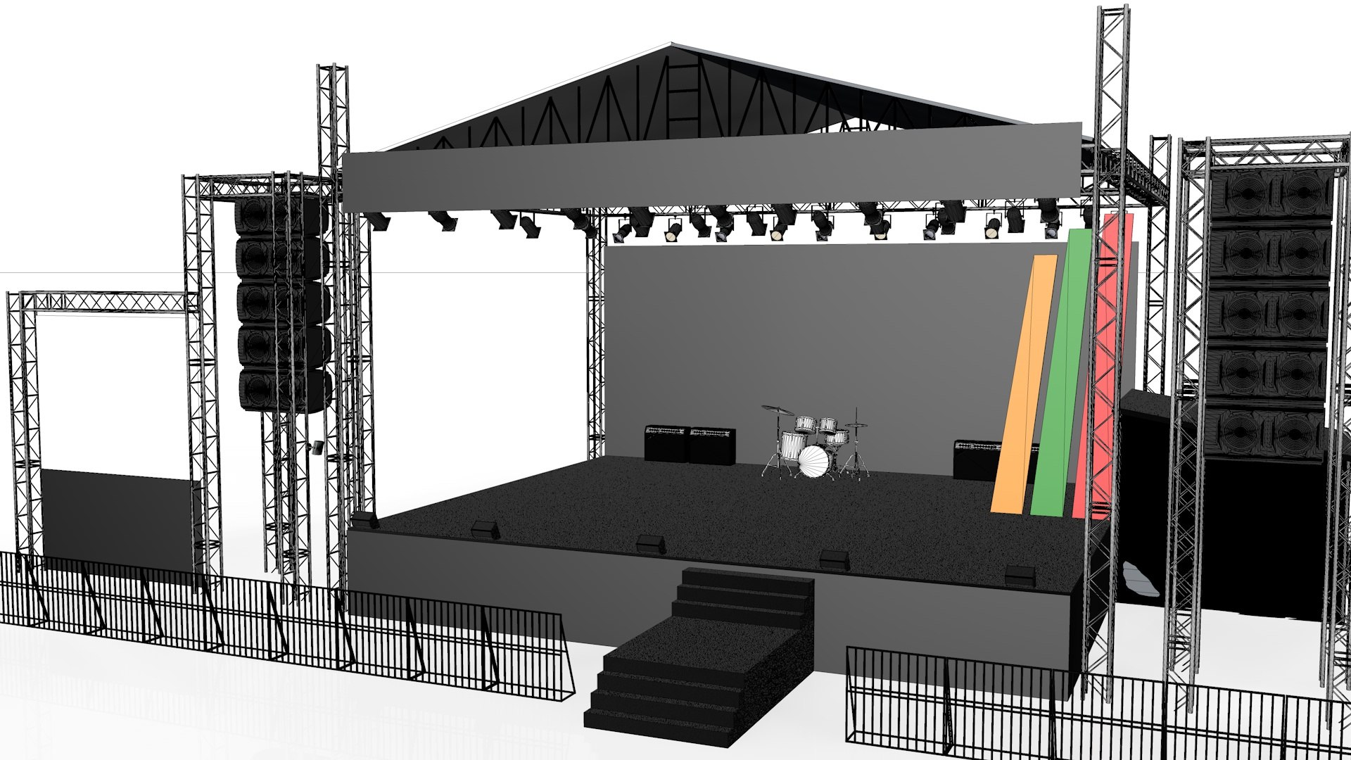Stage Rigging 3D Model TurboSquid 1491406
