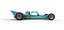 Supermodified rear engine race car Version 2 Scale 1 to 25