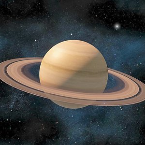 3D Planet Saturn 8K Texture