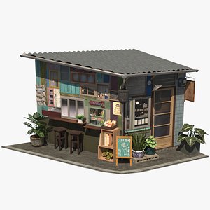 Loafer Cafe PBR Remasterd 3D model
