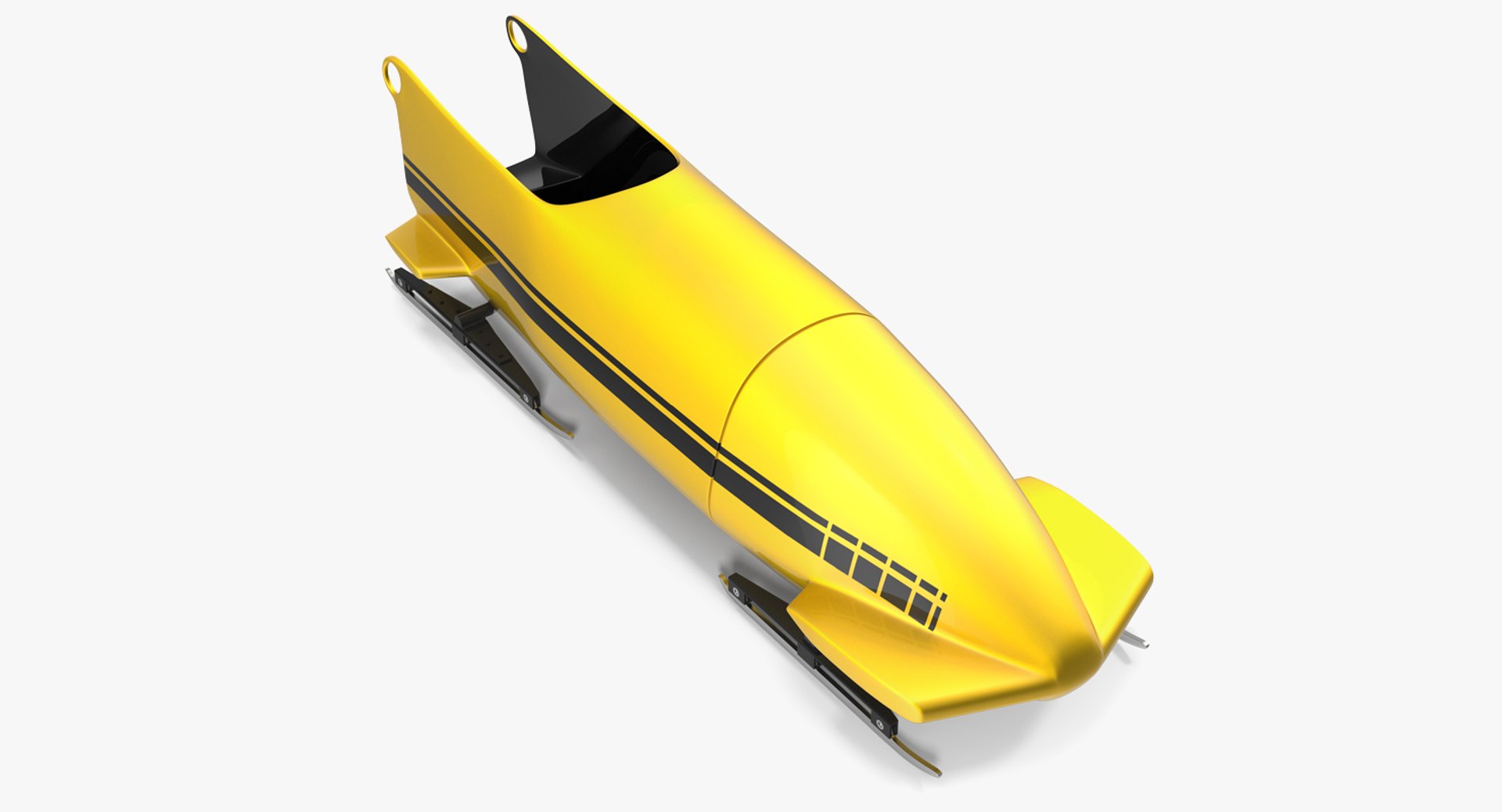 Bobsled Two Person Generic 3D model preview