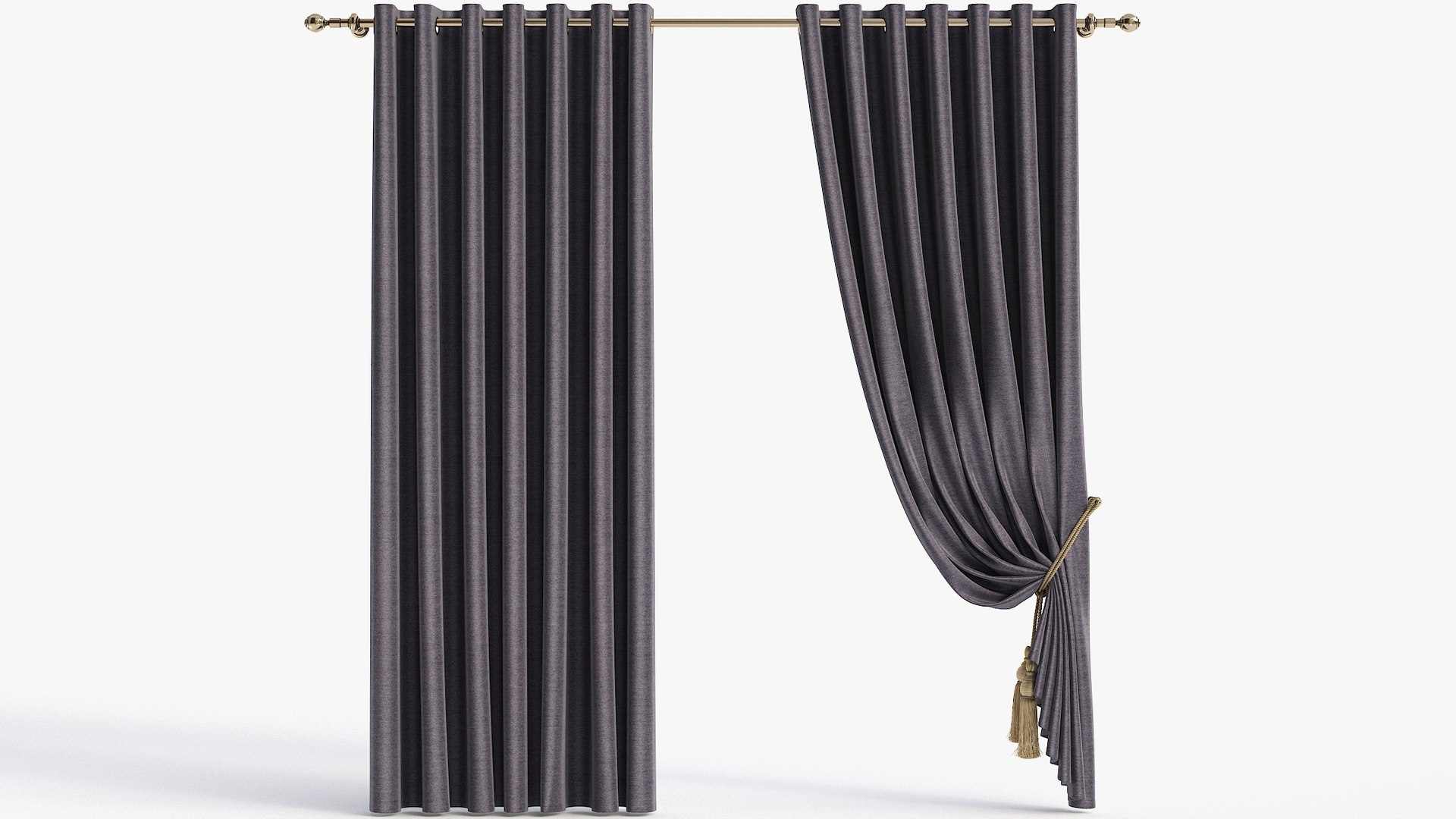 Curtain model - TurboSquid 1779358