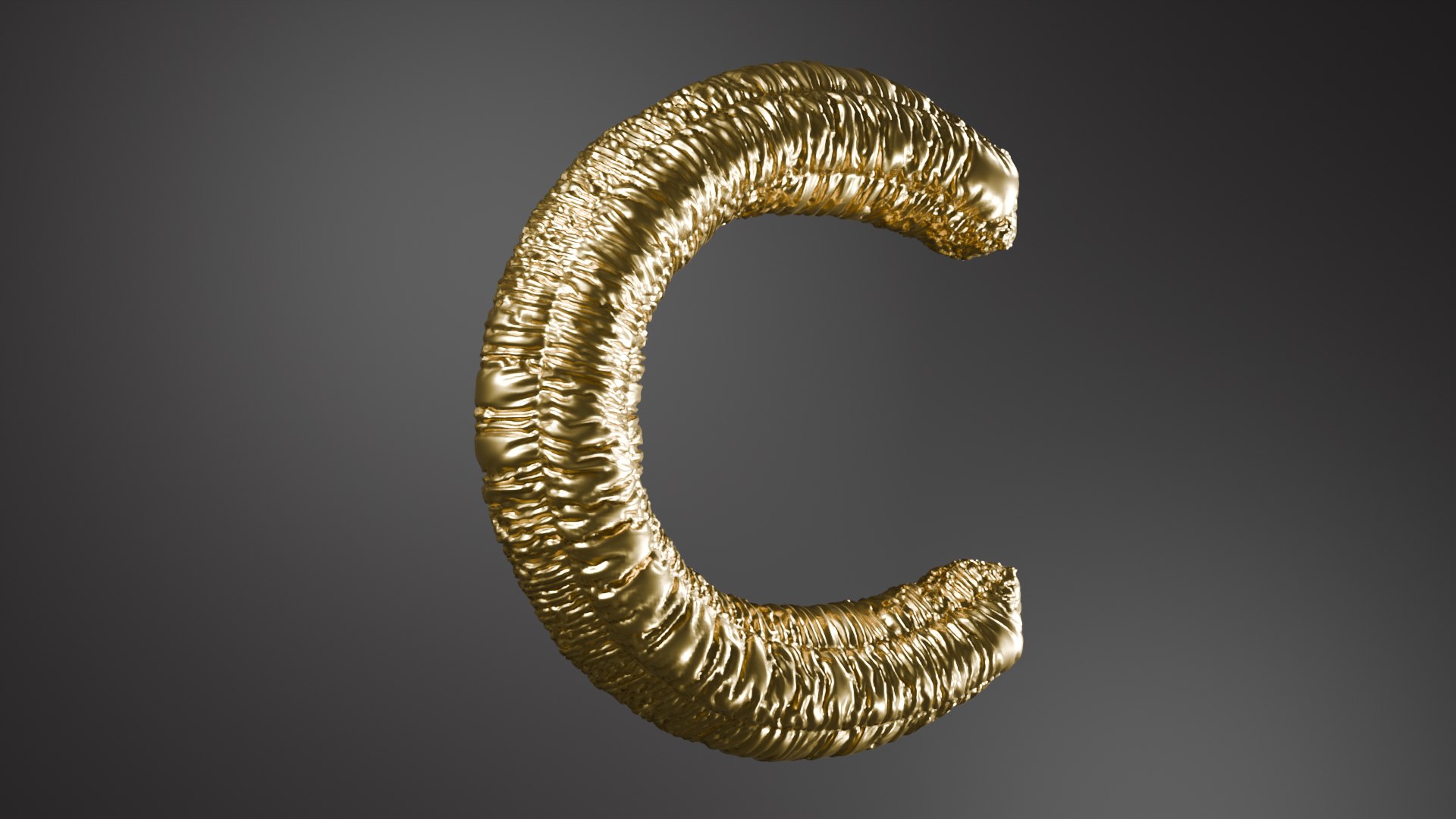 Golden Balloon A,B And C 3D Model - TurboSquid 2454771