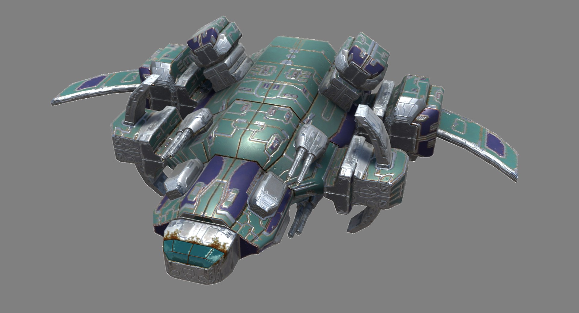 Spaceships space corvette fighter 3D model - TurboSquid 1441911