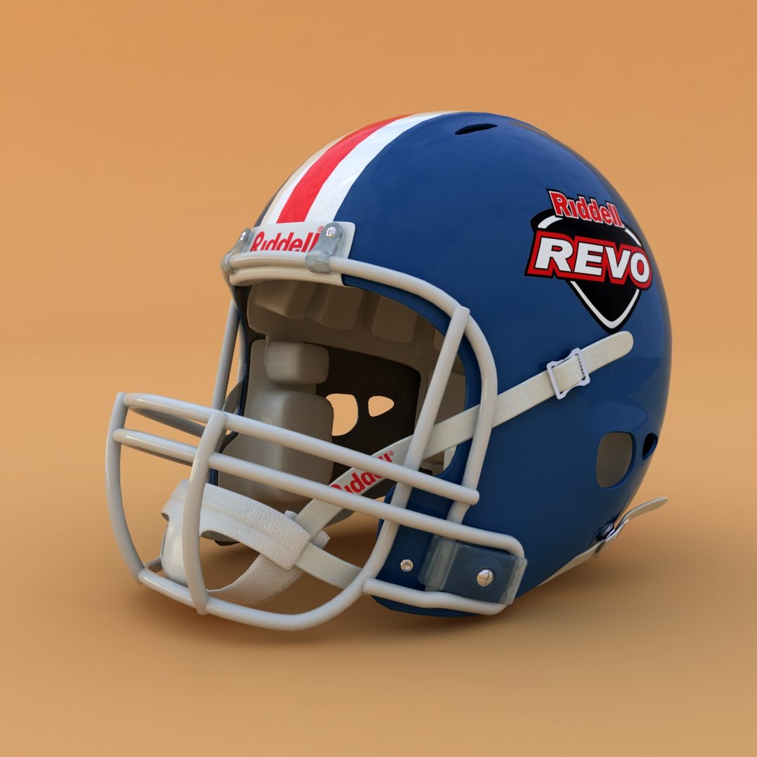 3d Model Riddell Football Helmet