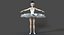 Personagem manipulado de bailarina de cisne branco