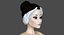 Personagem manipulado de bailarina de cisne branco